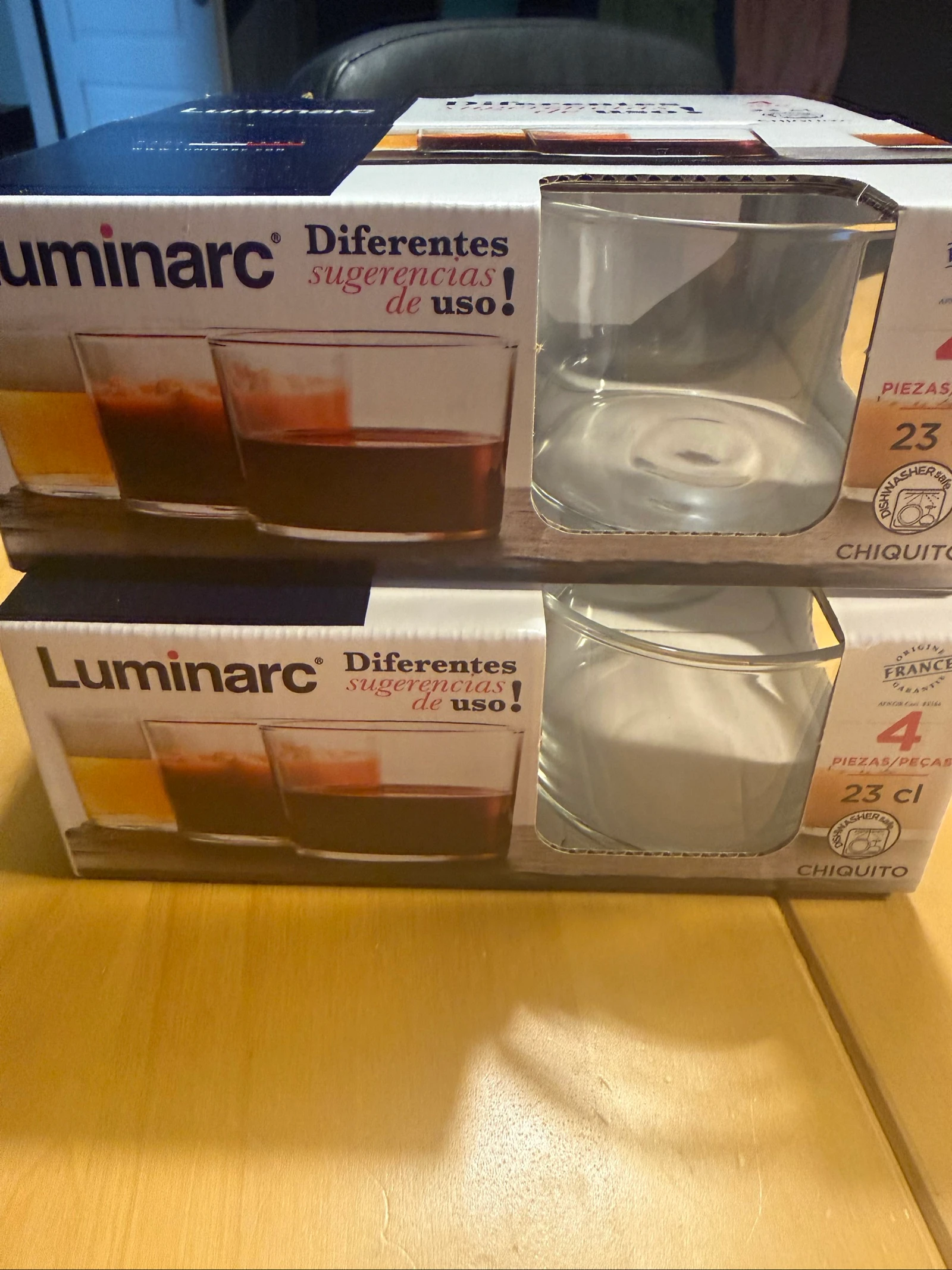 Lot de deux paquets de verrines
